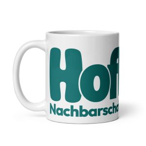 Weiße, glänzende Tasse